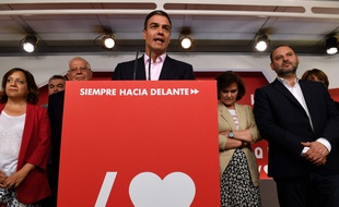 Le chef du gouvernement espagnol Pedro Sanchez à Madrid, le 26 mai 2019.