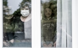 Une famille en quarantaine dans l'Oise pendant le confinement (illustration)