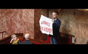 Le député haut-garonnais Sébastien Nadot, le 19 février 2019, dans l'hémicycle.