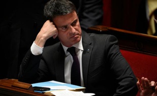 Le Premier ministre Manuel Valls à l'Assemblée nationale le 11 mai 2016