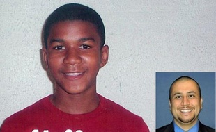 Trayvon Martin, 17 ans, tué le 26 février 2012 à Sanford en Floride par George Zimmerman (à droite, photo du Orlando Sentinel), 28 ans, qui plaide la légitime défense.