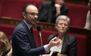Le Premier ministre Edouard Philippe le 12 décembre 2017 à l'Assemblée nationale