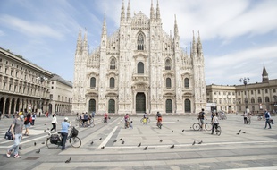 La cathédrale de Milan, le 17 mai.