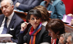 La ministre de l'éducation Najat Vallaud-Belkacem à Paris le 2 juin 2015