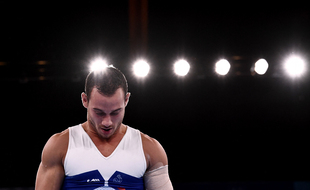 Samir Aït Saïd, inconsolable 4e aux anneaux lors des JO de Tokyo 2021.