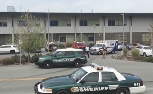 Une fusillade dans un lycée de Spokane, dans l'Etat de Washington, a fait au moins un mort et trois blessés, le 13 septembre 2017.