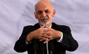 Le nouveau président de l'Afghanistan Ashraf Ghani lors d'un rassemblement à Kaboul, le 22 septembre 2014