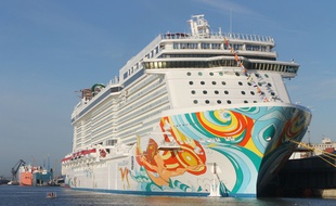 Le Norwegian Getaway, l'un des plus gros paquebots de croisière au monde.
