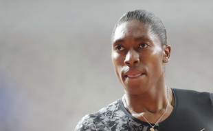 Caster Semenya lors de la Ligue de Diamant à Doha, au Qatar, le 3 mai 2019.