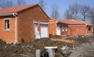 Maison en construction.