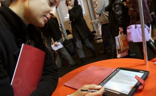 Le livre numérique au Salon du Livre en mars 2008, à Paris