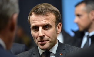 Emmanuel Macron lors d'un déplacement en Haute-Savoie, vendredi 13 février 2020.
