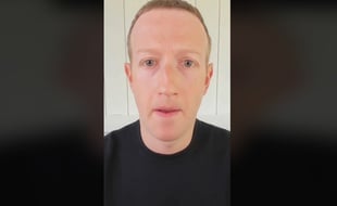 Mark Zuckerberg s'est adressé aux employés de Facebook le 21 mai 2020.