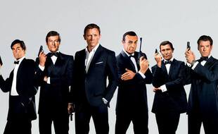 Les six acteurs ayant incarné James Bond
