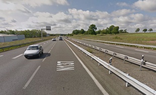 Image de la quatre voies entre Rennes et Nantes à hauteur de Laillé.