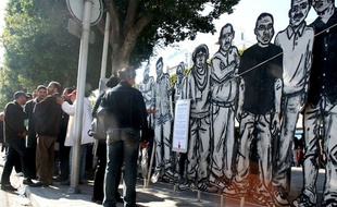 «Les Martyrs» à Tunis, uvre de Zoo-Project.