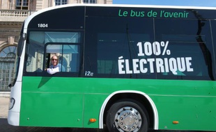 Un nouveau bus électrique à Marseille, le 6 juin 2016