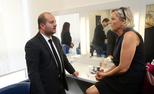 David Rachline et marine Le Pen, en septembre 2018, à Fréjus.