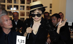 Yoko Ono, le 25 juin 2015 au MoMA à New-York . Sipany/Sipa