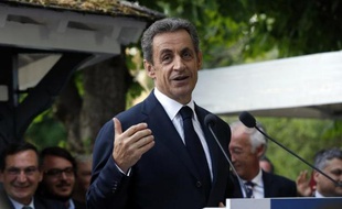 Nicolas Sarkozy à L'Isle-Adam le 18 juin 2015