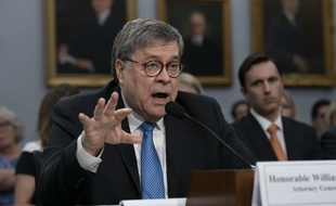 L'Attorney general des Etats-Unis, Bill Barr, le 9 avril 2019 devant des élus du Congrès américain.