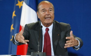 Jacques Chirac au sommet de la Terre de Johannesburg le 3 septembre 2002