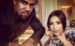 Kanye West et Kim Kardashian le 25 mai 2014 sur un ephoto postée sur le compte Instagram de Kanye West