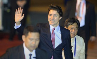 Le Premier ministre canadien Justin Trudeau, le 17 novembre 2015 à Manille, aux Philippines