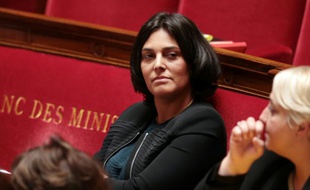 La ministre du Travail Myriam El Khomri à l'Assemblée nationale le 13 octobre 2016
