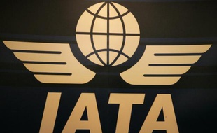 Le logo de l'Association internationale du transport aérien (IATA).