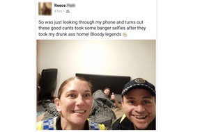 Après une soirée arrosée, il découvre un selfie laissé par des policiers dans son portable