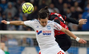 Florian Thauvin lors du match entre l'OM et Guingamp le 18 janvier 2015.