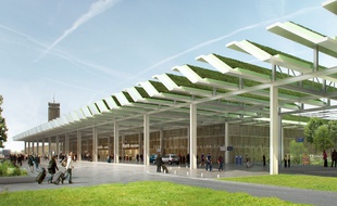 Image de synthèse de l'ex-futur aéroport de Notre-Dame-des-Landes.