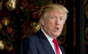 Donald Trump le 21 décembre 2016 à Mar-a-Lago, à Palm Beach, en Floride.