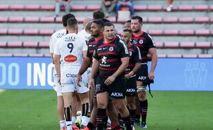 Le Stade Toulousain lors de la victoire en Top 14 sur La Rochelle (39-23), samedi au stade Ernest-Wallon.