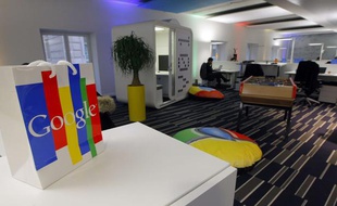 Les nouveaux locaux de Google France à Paris, inaugurés en décembre 2011.