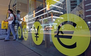 Un bureau de changes à Sydney