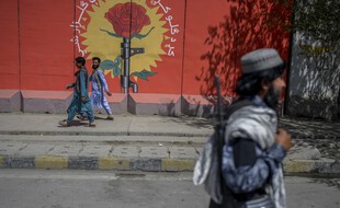 Un taliban dans les rues de Kaboul le 15 septembre 2021.