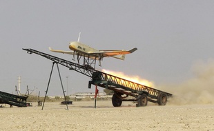Illustration d'un drone militaire.