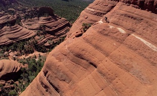 Le parcours de la «ligne blanche» à Sedona (Arizona).