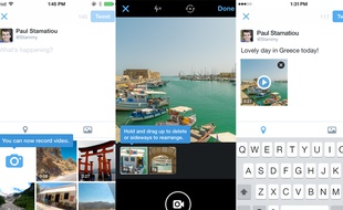 La vidéo intégrée à l'application mobile de Twitter.