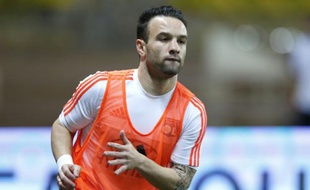 Le footballeur international Mathieu Valbuena, le 16 octobre 2015 au stade Louis II à Monaco