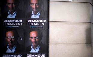 Présidentielle 2022 : Des affiches « Zemmour président » collées dans plusieurs villes