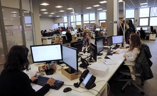 Illustration d'un open space