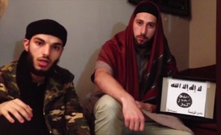 Capture d'écran de la vidéo d'allégeance diffusée par Daesh.