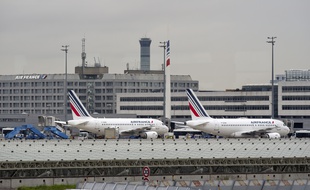 Illustration d'avions d'Air France à Roissy.