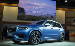 Le constructeur automobile Volvo présente son modèle XC90 au salon de Detroit, le 12 janvier 2015