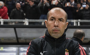 Leonardo Jardim lors de Amiens-Monaco en Ligue 1, le 17 novembre 2017.