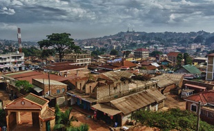Vue de Kampala, la capitale de l'Ouganda en 2012.