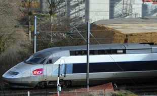 Un TGV qui circule le 27 janvier 2014.